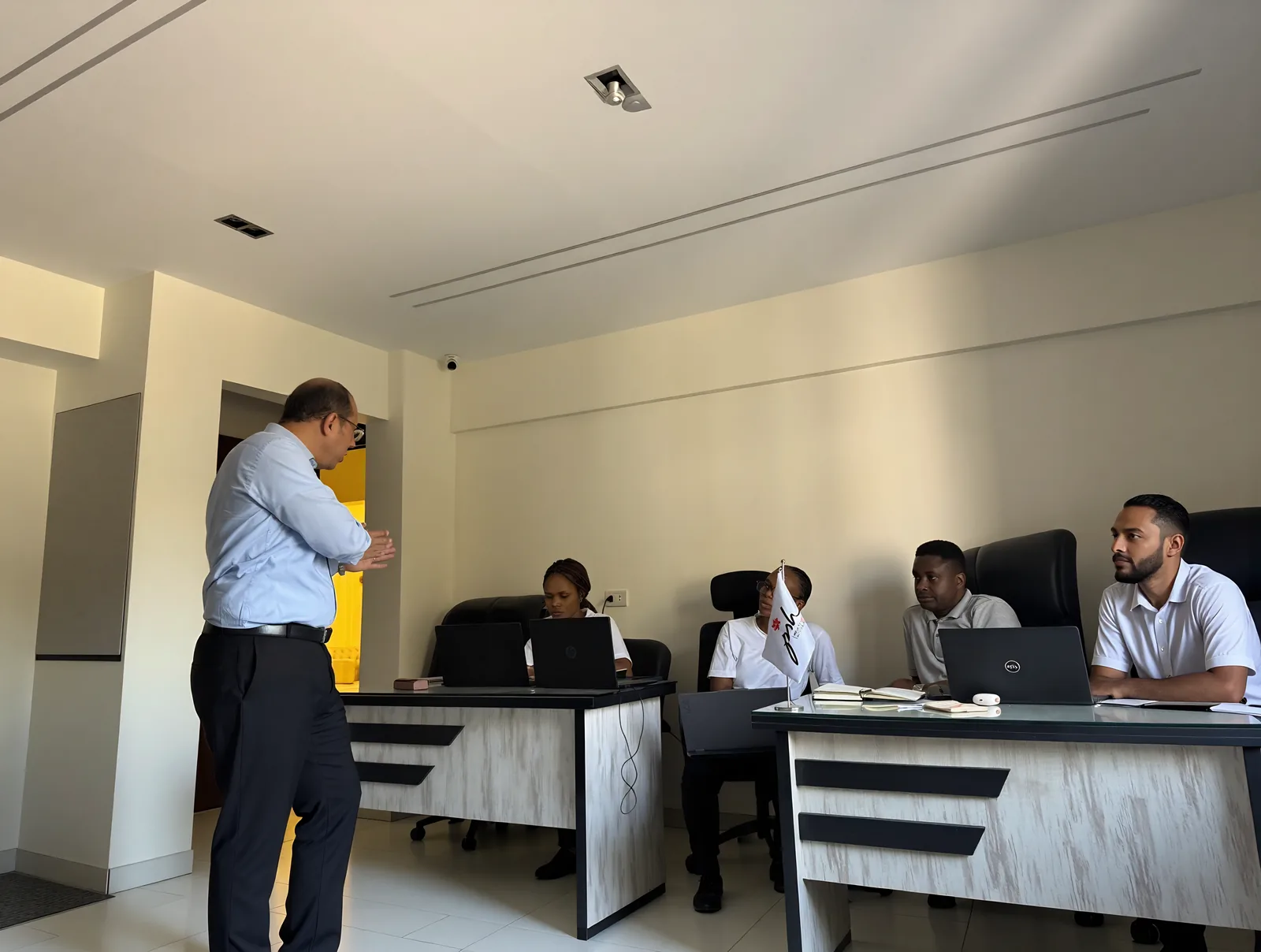 A PSH Academy instructor coaching hospitality professionals