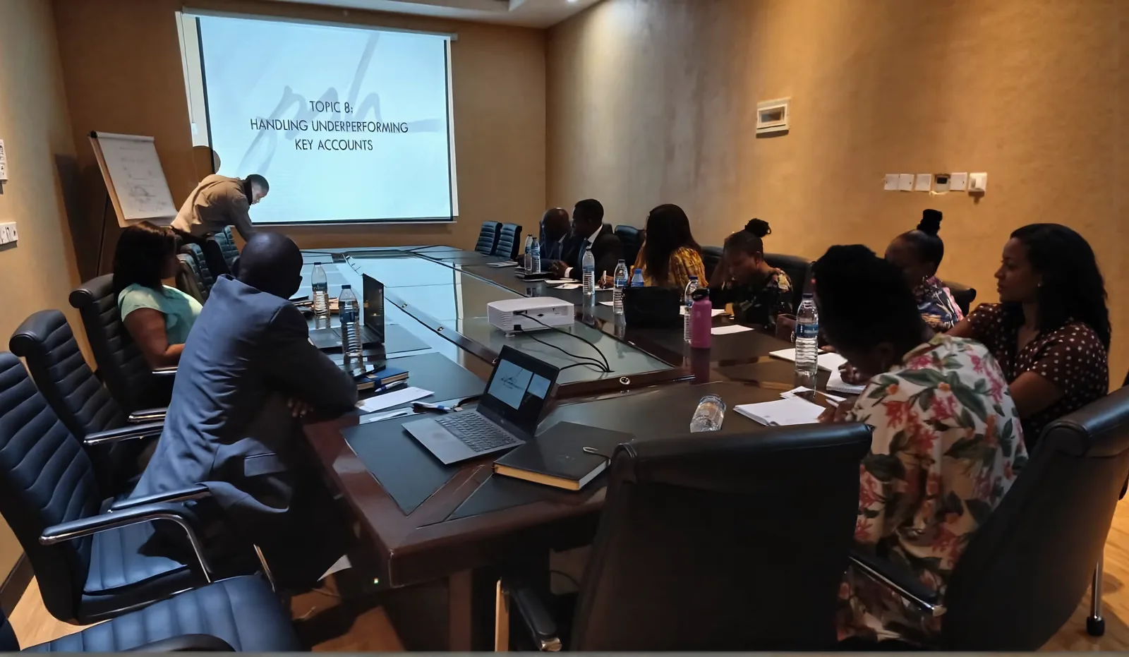 PSH Academy participants in a practical hospitality workshop